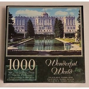 Wonderful World Palacio Real Madrid Spain 1000 Piece Puzzle 29" x 19" NEW SEALED